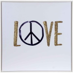 Canvastaulu Love glitter
