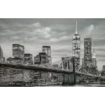 Canvastaulu NY Brooklyn bridge