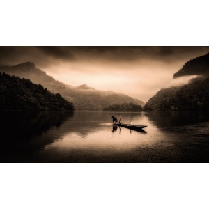 Fisherman - Lasinen Sisustustaulu