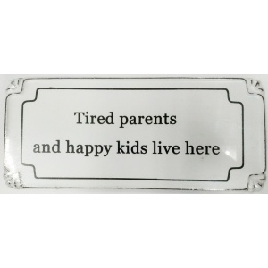 Tired parents and happy kids