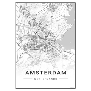 Kaupunkijuliste - Amsterdam